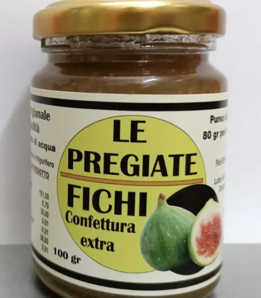 confettura extra di fichi prodotto artigianale di alta qualità 100 g