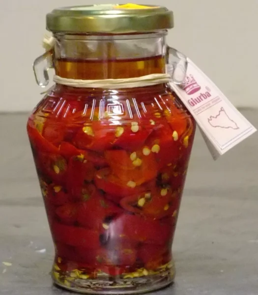 PEPERONCINO PEPERONCINI PICCANTE SOTT' OLIO 314 g PRODOTTO IN SICILIA