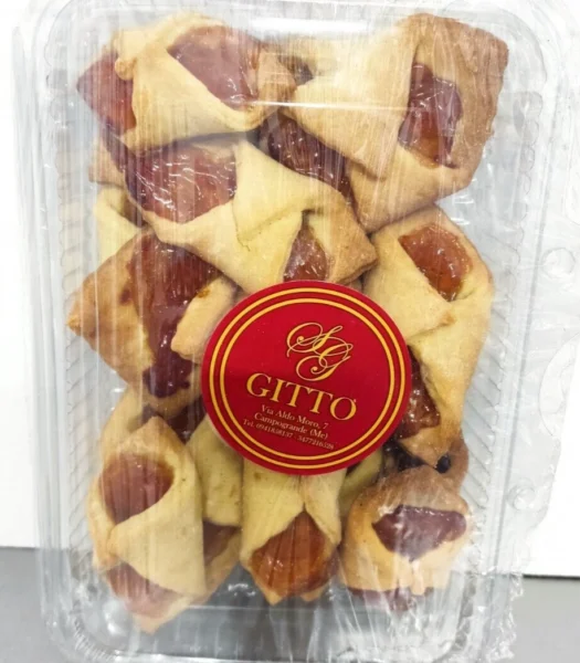 BISCOTTI ARTIGIANALI SICILIANI cannolicchi MARMELLATA 300g