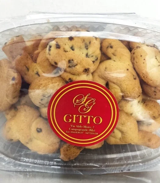 BISCOTTI ARTIGIANALI SICILIANI " GOCCE "  200 g