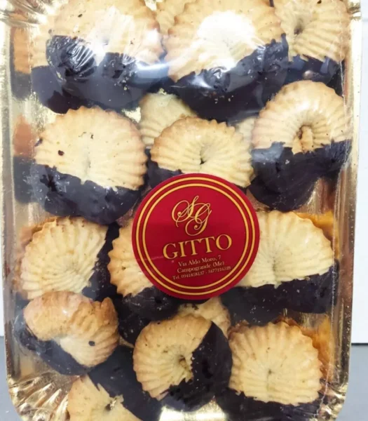 BISCOTTI ARTIGIANALI SICILIANI "conchiglie cioccolato"  300 g