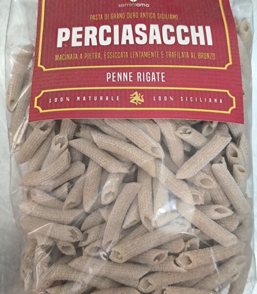 Pasta Penne Rigate di grano antico Siciliano Percia sacchi 500 g