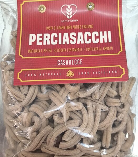 Pasta Caserecce di grano antico Siciliano Percia sacchi 500 g